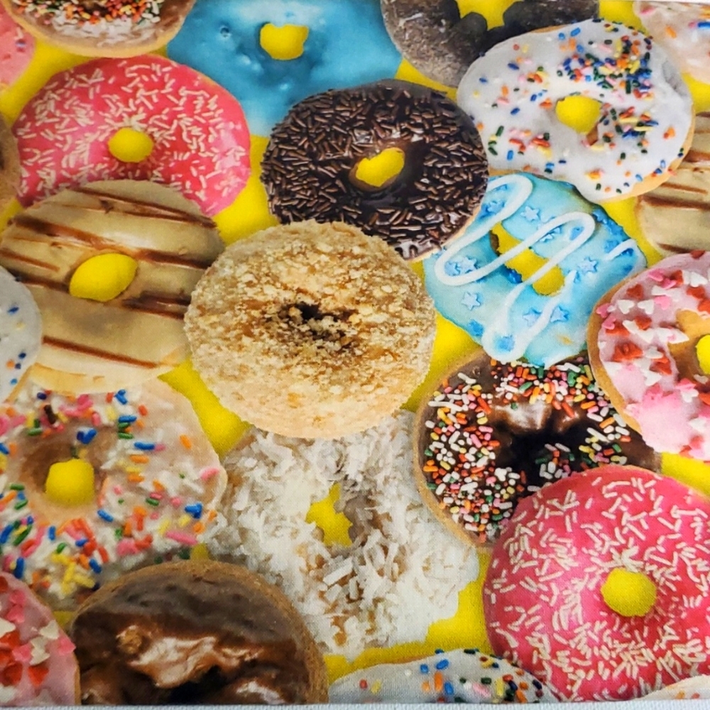 QT Fabrics Donuts Cotton Print Fabric 44x37.5 inches